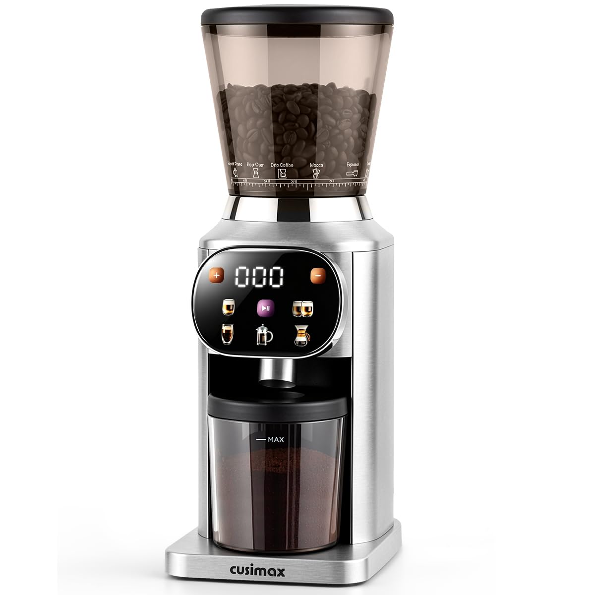 Electric Burr Coffee Grinder 48 Grind Settings M356764