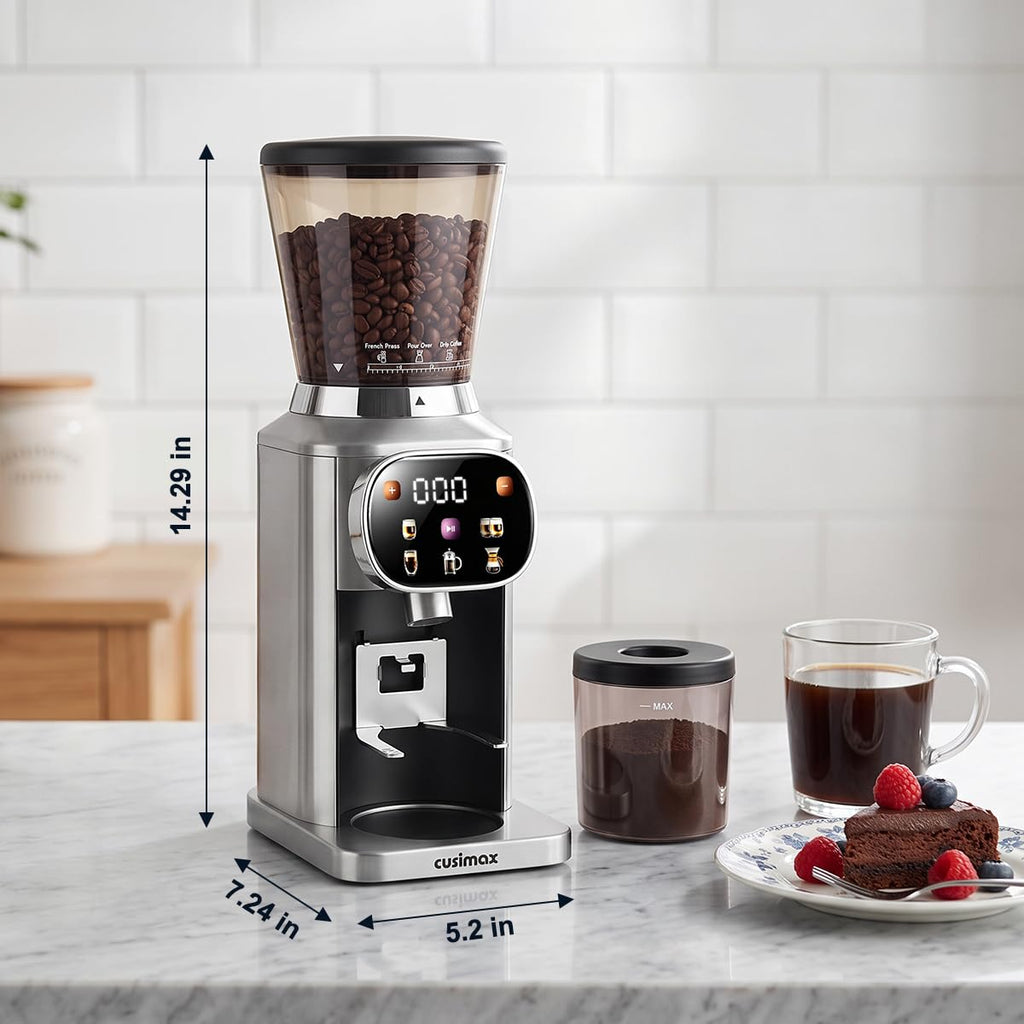 Electric Burr Coffee Grinder 48 Grind Settings M356764