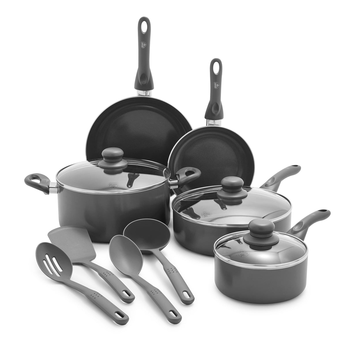 12 Piece Ceramic Nonstick Cookware Set V53686
