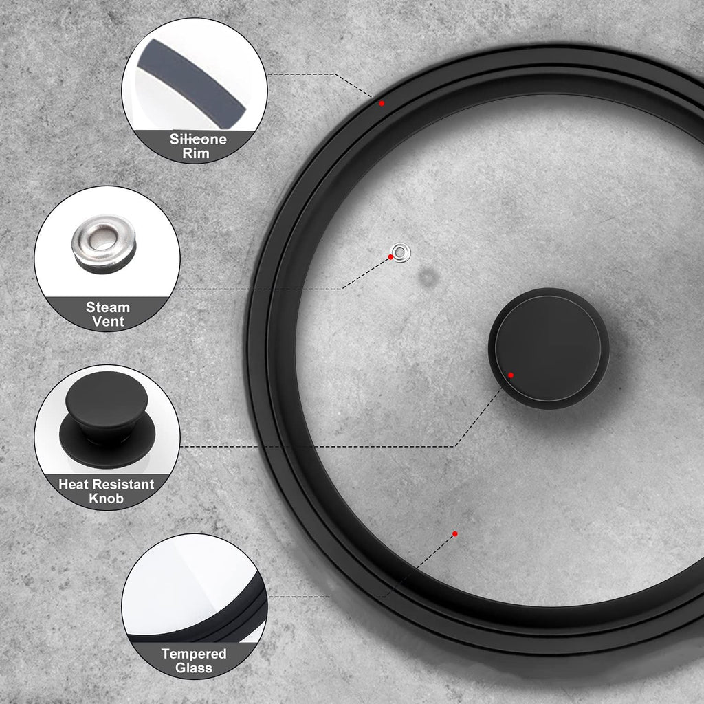 10.5" Tempered Glass Lid K3835