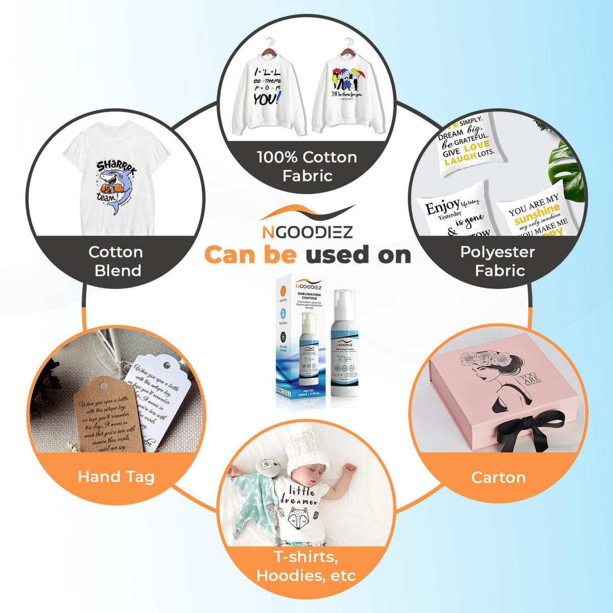 Sublimation Spray for Cotton T-Shirts & Polyester 100ml D291497