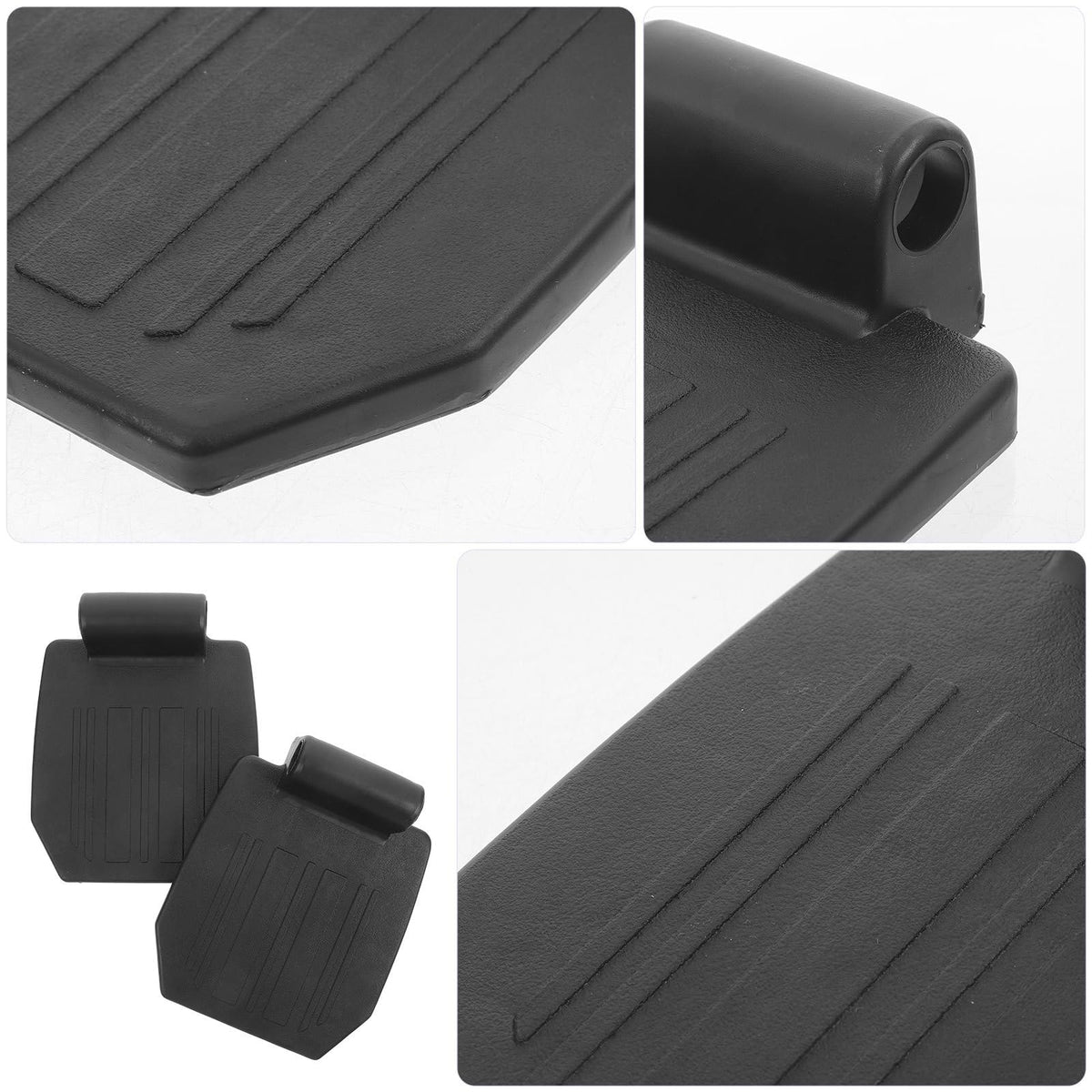 2pcs Heavy Duty Wheelchair Footrest Pedal Replacement Footplates with Leg Pads N700
