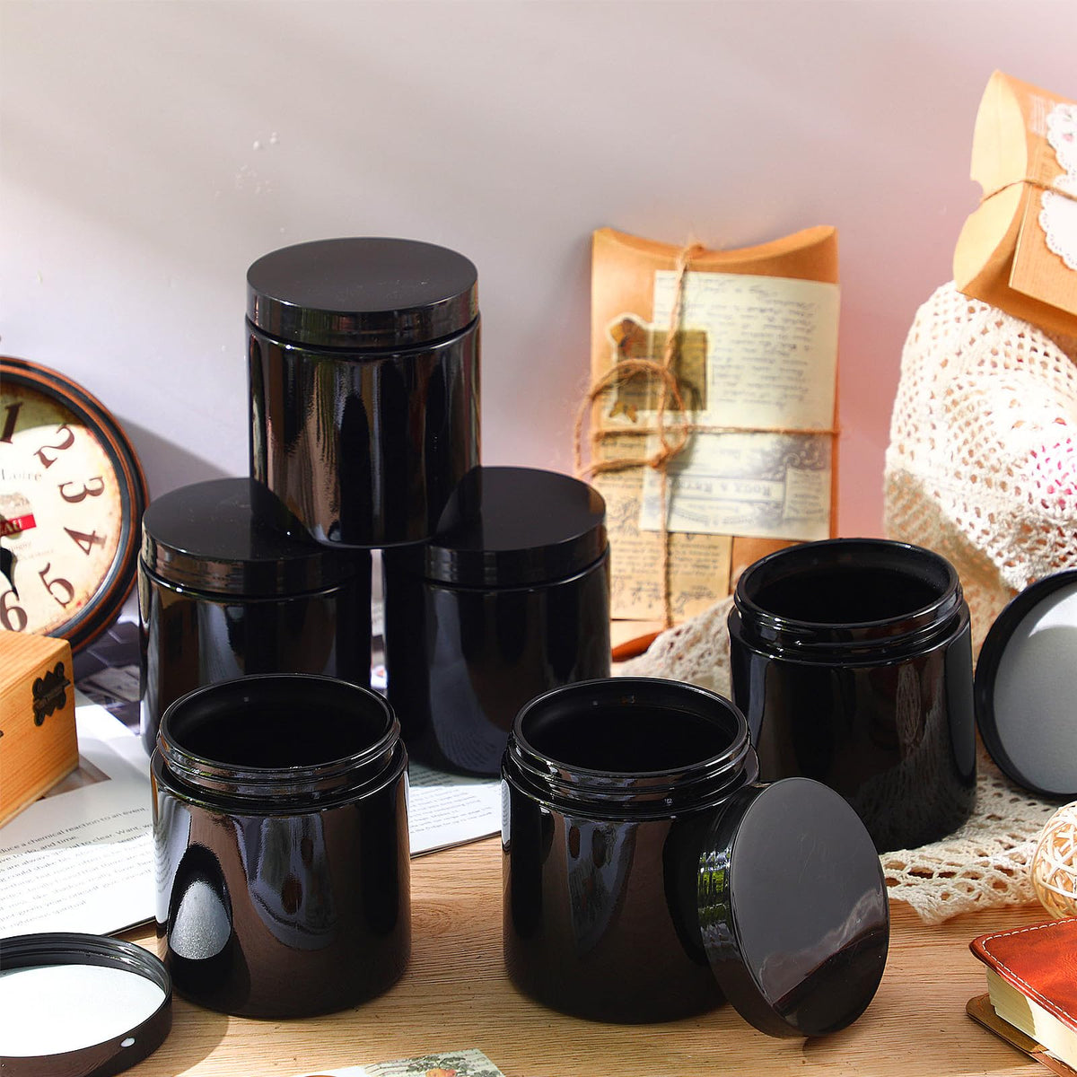 16 oz Glass Jars with Lids P364