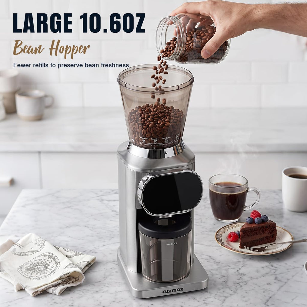 Electric Burr Coffee Grinder 48 Grind Settings M356764