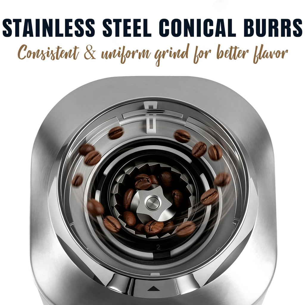 Electric Burr Coffee Grinder 48 Grind Settings M356764