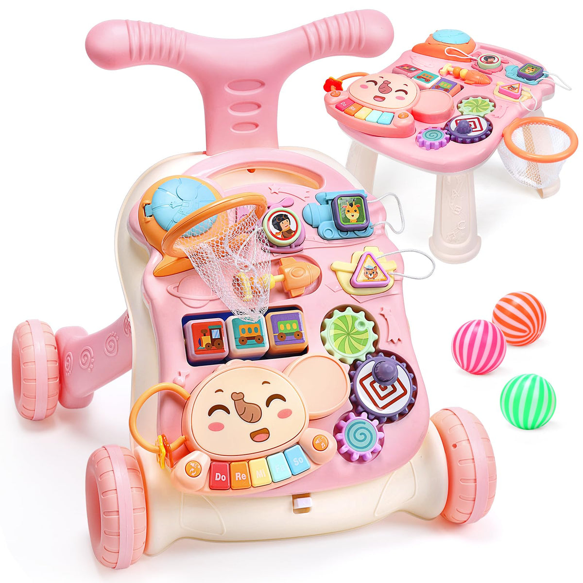 2-in-1 Baby Walker with Detachable Activity Center C33618