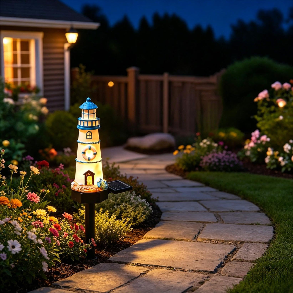 Solar Light Outdoor Waterproof Garden Statue T564117