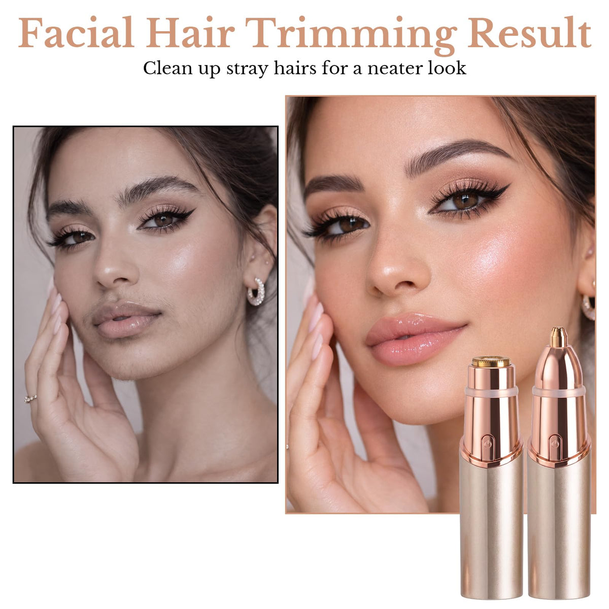2 in 1 Face Epilator and Eyebrow Trimmer I1846