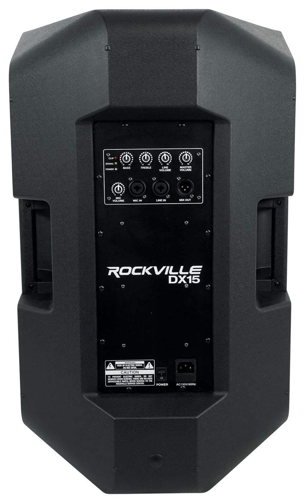 15" Active Powered Speaker with 2-Channel Mixer, 2-Pack D805915