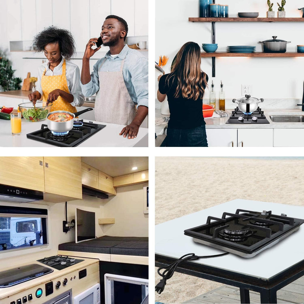2 Burner Propane Gas Cooktop X145580