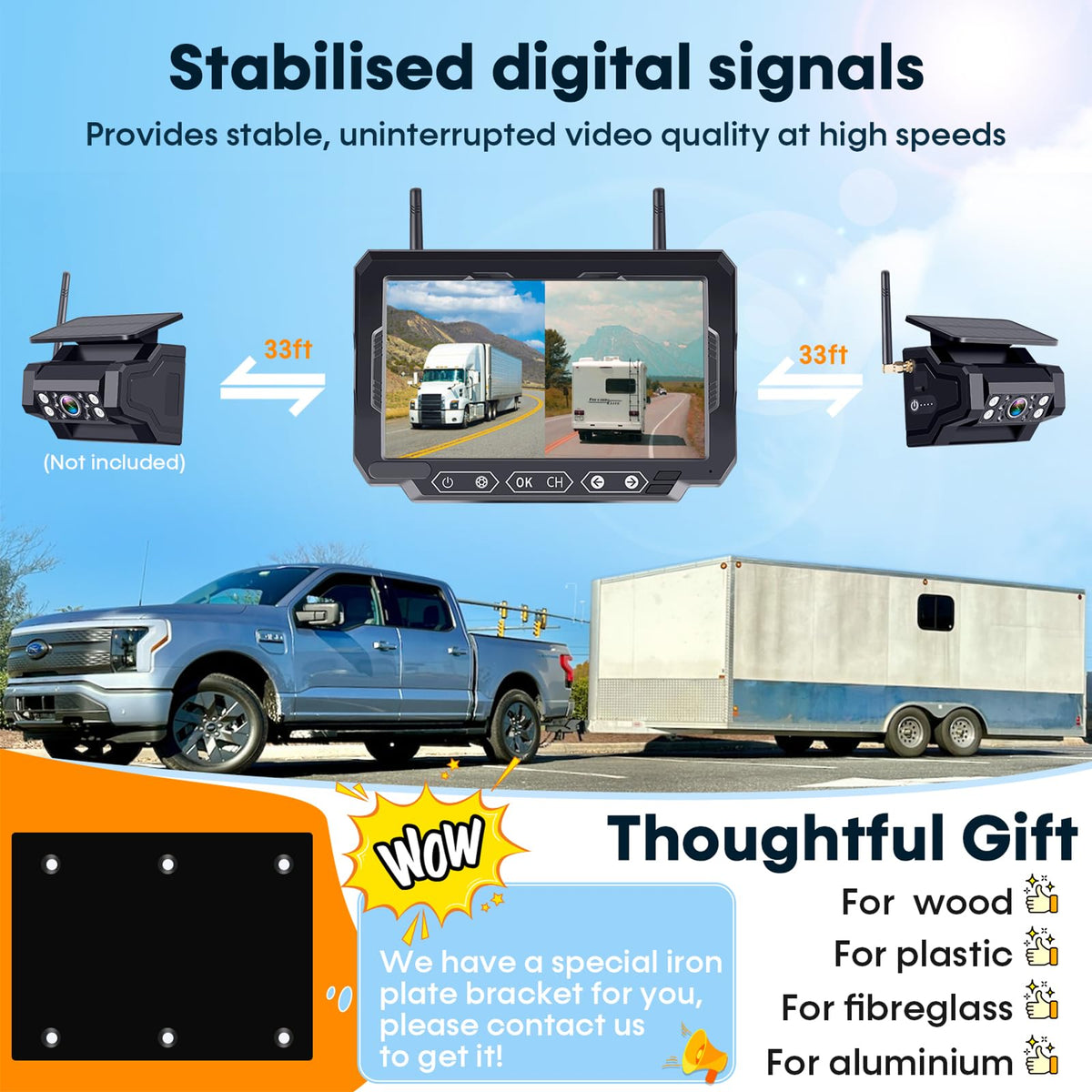 1080P HD Wireless Backup Camera Y88784