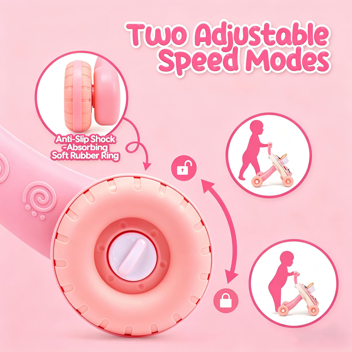 2-in-1 Baby Walker with Detachable Activity Center C33618