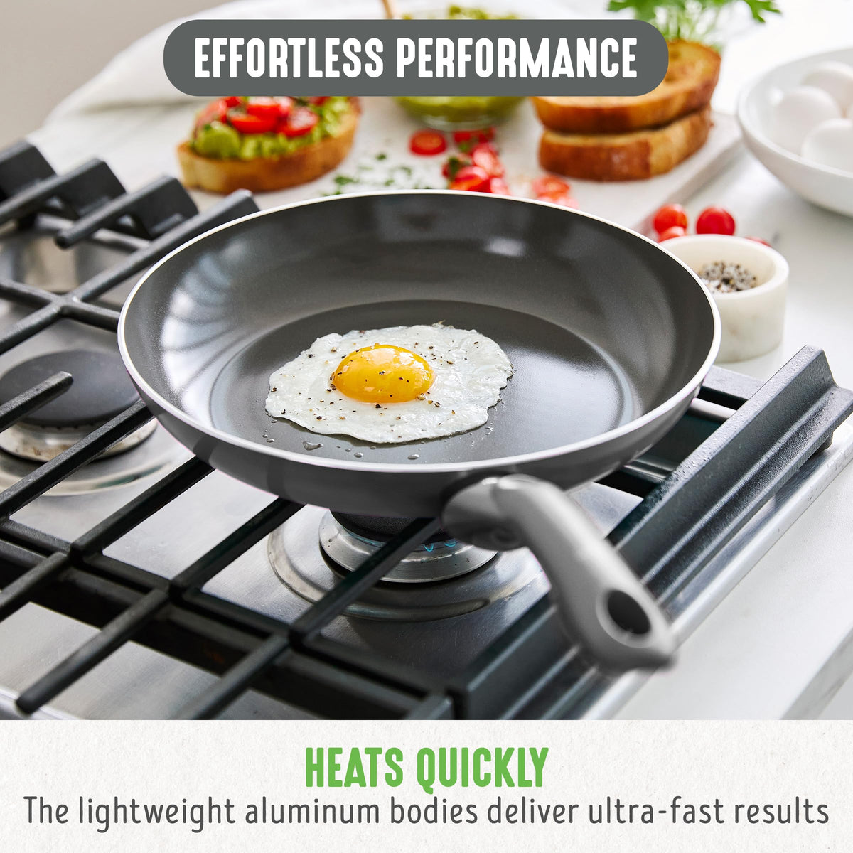 12 Piece Ceramic Nonstick Cookware Set V53686