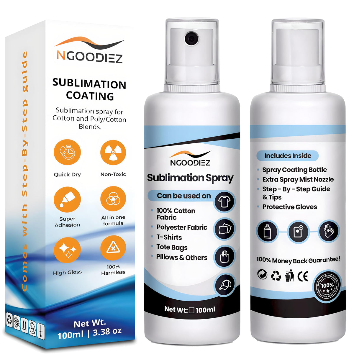 Sublimation Spray for Cotton T-Shirts & Polyester 100ml D291497
