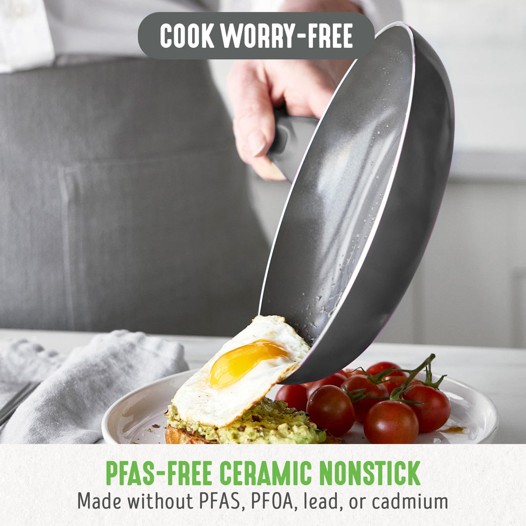 12 Piece Ceramic Nonstick Cookware Set V53686
