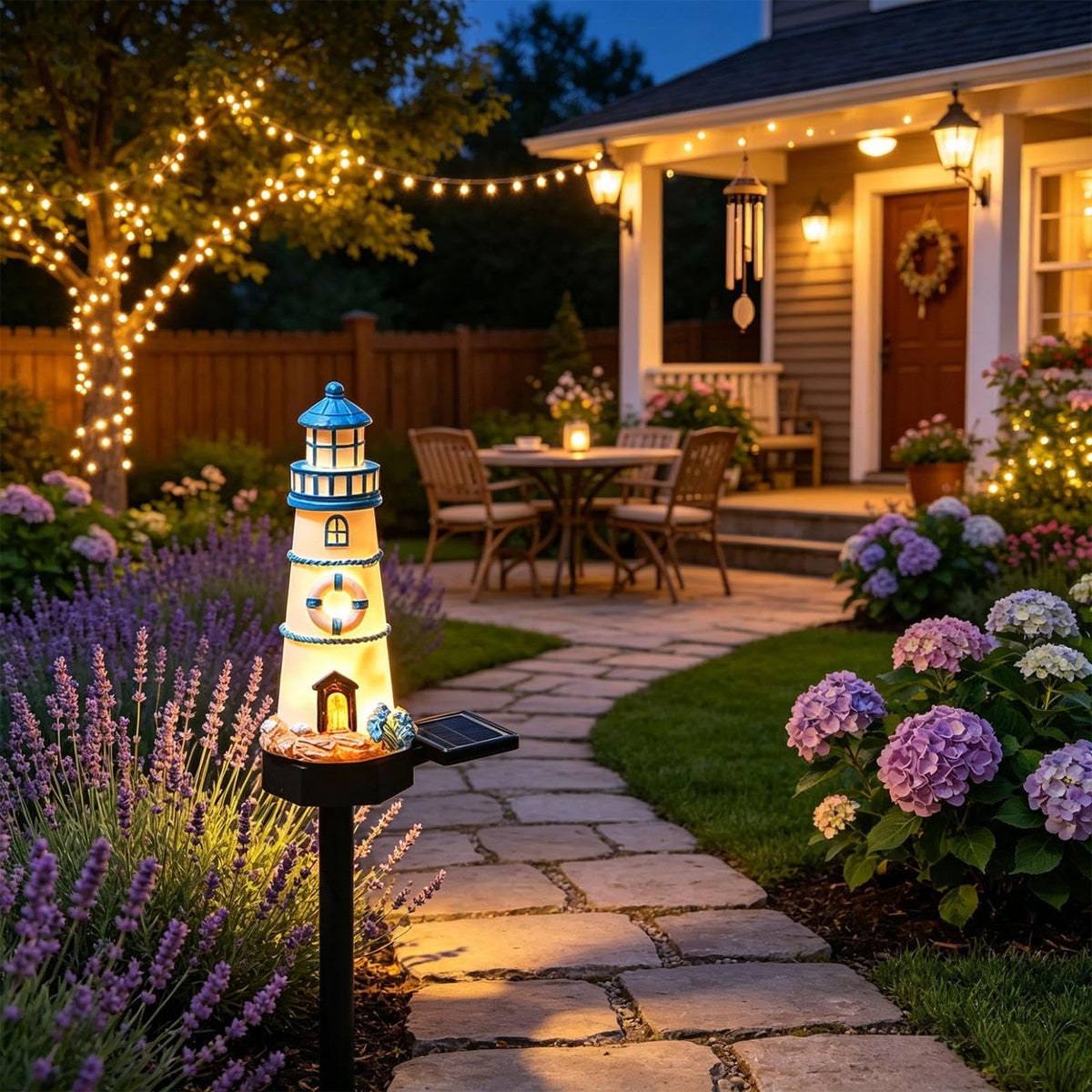 Solar Light Outdoor Waterproof Garden Statue T564117
