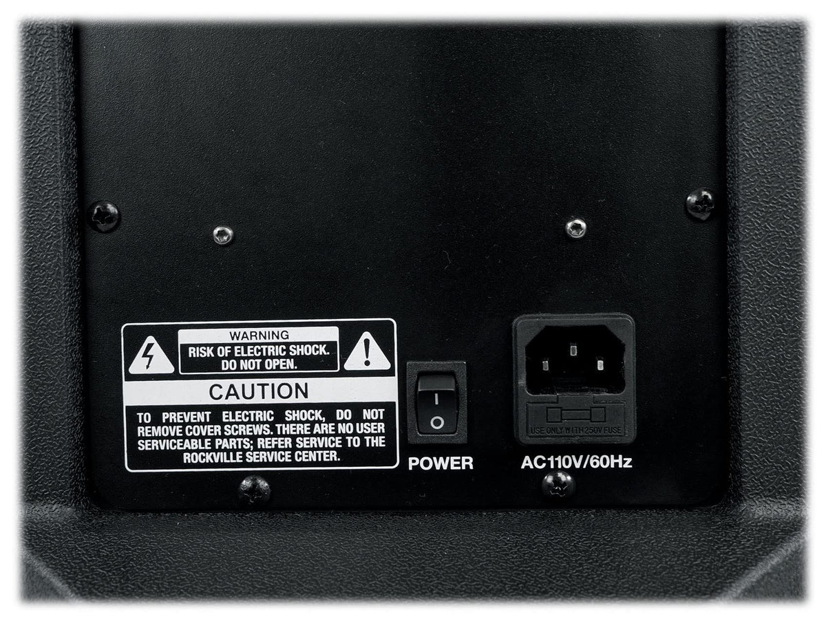 15" Active Powered Speaker with 2-Channel Mixer, 2-Pack D805915