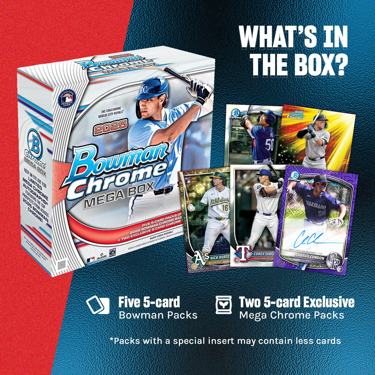 2025 Bowman Chrome MLB Baseball Mega Box R1683