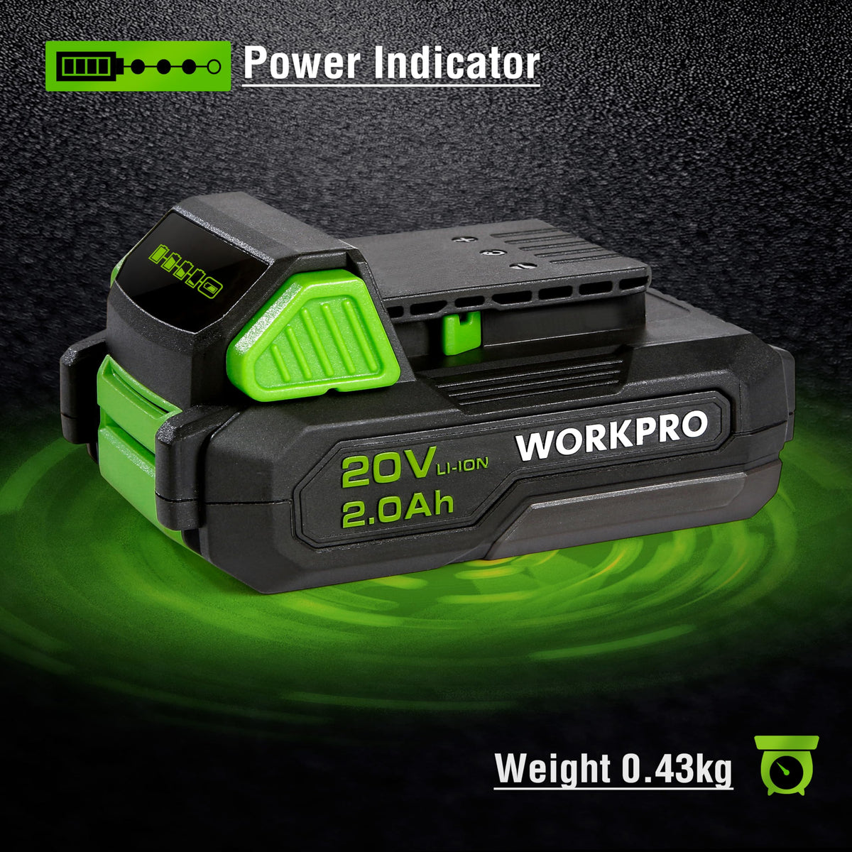 20V 2.0Ah Lithium-ion Battery Pack A355516