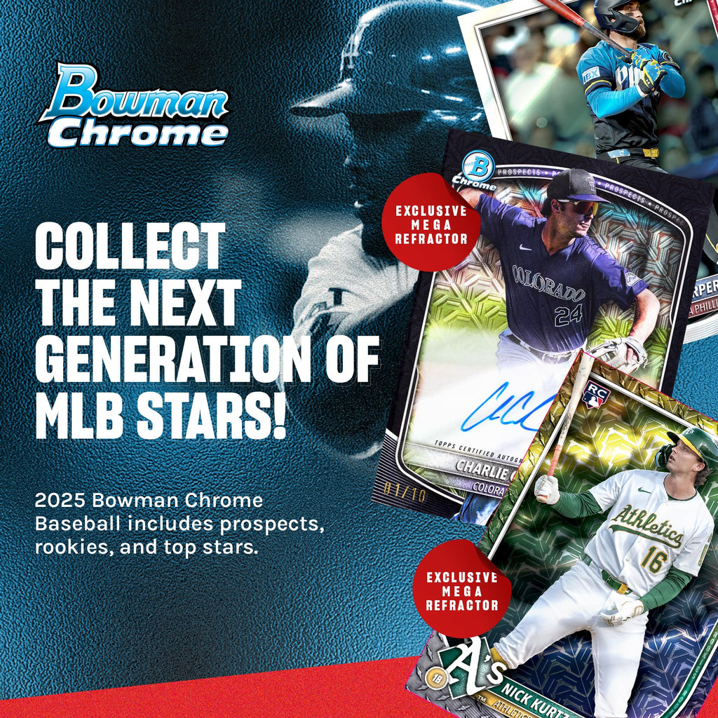 2025 Bowman Chrome MLB Baseball Mega Box R1683