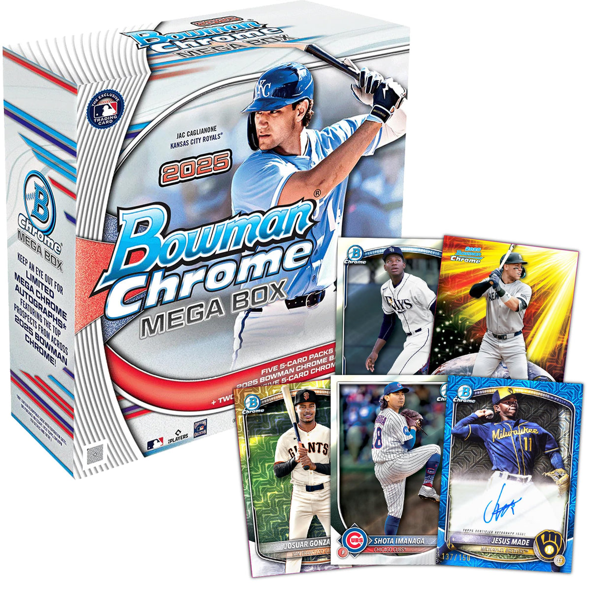 2025 Bowman Chrome MLB Baseball Mega Box R1683
